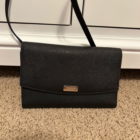 kate spade Handbags - Kate Spade Black Crossbody wallet